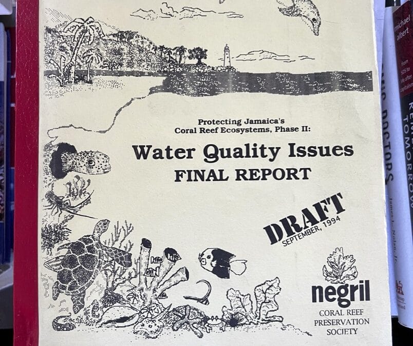 Cleaning sewage pollution in Negril